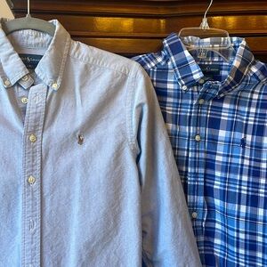 Boys, Ralph Lauren button up shirts size medium 10 12